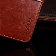 For Cubot Note 20 idewei Crazy Horse Texture Horizontal Flip Leather Case with Holder & Card Slots & Wallet(Sky Blue)