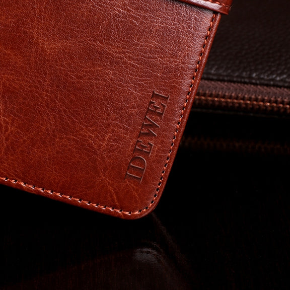 For Cubot Note 20 idewei Crazy Horse Texture Horizontal Flip Leather Case with Holder & Card Slots & Wallet(Sky Blue)