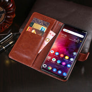 For TCL 10 Pro idewei Crazy Horse Texture Horizontal Flip Leather Case with Holder & Card Slots & Wallet(Red)