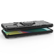 For OPPO Realme 7i Shockproof PC + TPU Protective Case with Magnetic Ring Holder(Navy Blue)