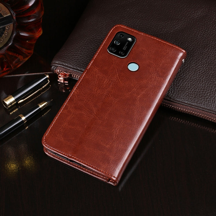 For Wiko View5 Plus idewei Crazy Horse Texture Horizontal Flip Leather Case with Holder & Card Slots & Wallet(White)