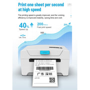 ZJ-8600 76x130 Single Paper Waybill Express Bill Label Printer, UK Plug