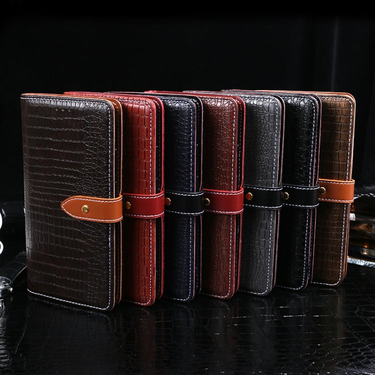 For Hisense A5 idewei Crocodile Texture Horizontal Flip Leather Case with Holder & Card Slots & Wallet(Black)