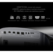 YG610 1280x768P Portable Home Theater LED HD Digital Projector, Support Mobile Phone Plug-in Connection