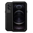 For iPhone 12 Pro LOVE MEI Metal Shockproof Life Waterproof Dustproof Protective Case(Black) - iPhone 12 / 12 Pro Cases by LOVE MEI | Online Shopping South Africa | PMC TechLife | Buy Now Pay Later Mobicred