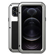 For iPhone 12 Pro LOVE MEI Metal Shockproof Life Waterproof Dustproof Protective Case(Silver) - free shipping - PMC TechLife - Order now!