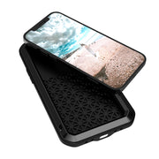 For iPhone 12 Pro LOVE MEI Metal Shockproof Life Water-resistant Dustproof Protective Case(Red)