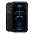 For iPhone 12 Pro Max LOVE MEI Metal Shockproof Life Waterproof Dustproof Protective Case(Black) - free shipping - PMC TechLife - Order now!