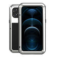 For iPhone 12 Pro Max LOVE MEI Metal Shockproof Life Waterproof Dustproof Protective Case(Silver) - free shipping - PMC TechLife - Order now!