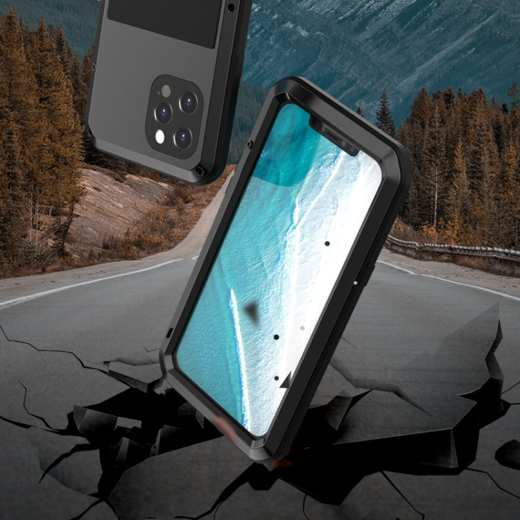 For iPhone 12 Pro Max LOVE MEI Metal Shockproof Life Water-resistant Dustproof Protective Case(Yellow)