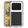 For Samsung Galaxy A51 5G LOVE MEI Metal Shockproof Waterproof Dustproof Protective Case with Glass(Silver) - free shipping - PMC TechLife - Order now!