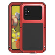 For Samsung Galaxy A51 5G LOVE MEI Metal Shockproof Waterproof Dustproof Protective Case with Glass(Red) - Galaxy Phone Cases by LOVE MEI | Online Shopping South Africa | PMC TechLife | Buy Now Pay Later Mobicred