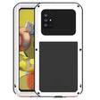 For Samsung Galaxy A51 5G LOVE MEI Metal Shockproof Waterproof Dustproof Protective Case with Glass(White) - Galaxy Phone Cases by LOVE MEI | Online Shopping South Africa | PMC TechLife | Buy Now Pay Later Mobicred