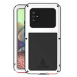 For Samsung Galaxy A71 5G LOVE MEI Metal Shockproof Waterproof Dustproof Protective Case with Glass(White) - Galaxy Phone Cases by LOVE MEI | Online Shopping South Africa | PMC TechLife | Buy Now Pay Later Mobicred