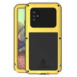 For Samsung Galaxy A71 5G LOVE MEI Metal Shockproof Waterproof Dustproof Protective Case with Glass(Yellow) - Galaxy Phone Cases by LOVE MEI | Online Shopping South Africa | PMC TechLife | Buy Now Pay Later Mobicred