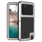 For Samsung Galaxy Note 20 LOVE MEI Metal Shockproof Water-resistant Dustproof Protective Case without Glass(Silver)