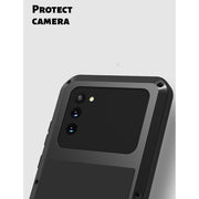 For Samsung Galaxy Note 20 LOVE MEI Metal Shockproof Water-resistant Dustproof Protective Case without Glass(Silver)