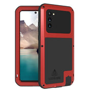 For Samsung Galaxy Note 20 LOVE MEI Metal Shockproof Water-resistant Dustproof Protective Case without Glass(Red)