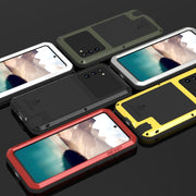 For Samsung Galaxy Note 20 LOVE MEI Metal Shockproof Water-resistant Dustproof Protective Case without Glass(Red)