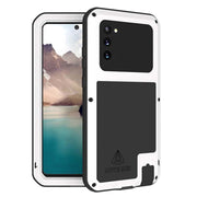 For Samsung Galaxy Note 20 LOVE MEI Metal Shockproof Water-resistant Dustproof Protective Case without Glass(White)