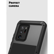 For Samsung Galaxy Note 20 Ultra LOVE MEI Metal Shockproof Water-resistant Dustproof Protective Case without Glass(Yellow)
