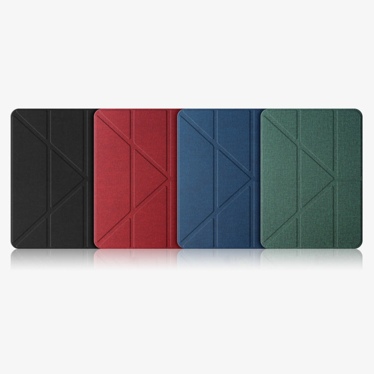 Mutural Multi-fold Smart Leather Tablet Case For iPad Air 2022 / 2020 10.9(Black)