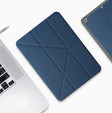 Mutural Multi-fold Smart Leather Tablet Case For iPad Air 2022 / 2020 10.9(Blue) - free shipping - PMc TechLife - Order now!