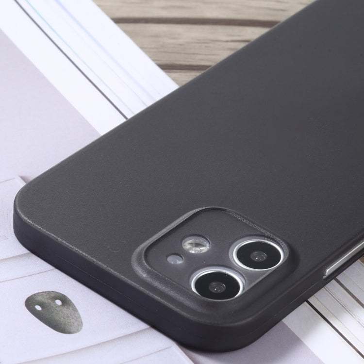For iPhone 12 mini Camera Precision Hole PP Protective Case (Black)