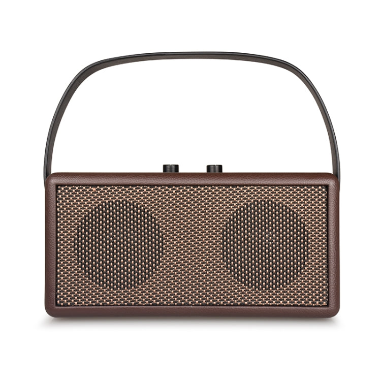 D30 Portable Subwoofer Wooden Bluetooth 4.2 Speaker, Support TF Card & 3.5mm AUX & U Disk Play(Black)