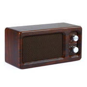 D60 Subwoofer Wooden Bluetooth 4.2 Speaker, Support TF Card & 3.5mm AUX & U Disk Play(Walnut)