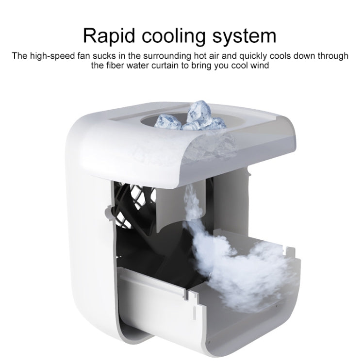 BD-F26 Portable Humidifier Fan Water Replenishment Instrument (Blue)