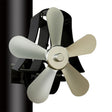 YL-106 5-Blade High Temperature Aluminum Heat Powered Fireplace Stove Fan(Silver) - Fireplace Fan by PMC TechLife | Online Shopping South Africa | PMC TechLife | Buy Now Pay Later Mobicred