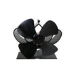 YL201 4-Blade High Temperature Metal Heat Powered Fireplace Stove Fan (Black) - Fireplace Fan by PMC TechLife | Online Shopping South Africa | PMC TechLife