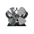 YL201 4-Blade High Temperature Metal Heat Powered Fireplace Stove Fan (Silver) - Fireplace Fan by PMC TechLife | Online Shopping South Africa | PMC TechLife | Buy Now Pay Later Mobicred