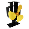 YL401 3-Blade High Temperature Metal Heat Powered Fireplace Stove Fan (Gold) - Fireplace Fan by PMC TechLife | Online Shopping South Africa | PMC TechLife | Buy Now Pay Later Mobicred