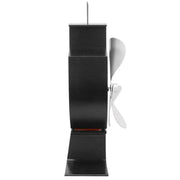 YL401 3-Blade High Temperature Metal Heat Powered Fireplace Stove Fan (Silver)