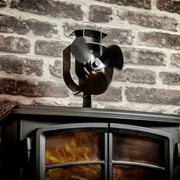 YL401 3-Blade High Temperature Metal Heat Powered Fireplace Stove Fan (Silver)