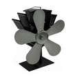 YL602 5-Blade High Temperature Metal Heat Powered Fireplace Stove Fan (Grey) - Fireplace Fan by PMC TechLife | Online Shopping South Africa | PMC TechLife | Buy Now Pay Later Mobicred