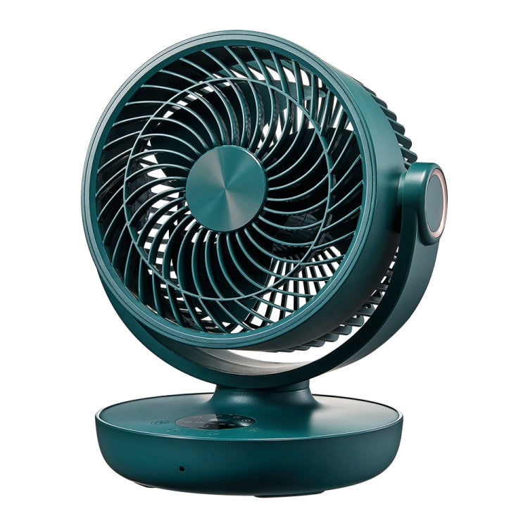 WT-F44 Adjustable Desktop LED Smart Digital Display Air Circulation Electric Fan, 3 Speed Control (Green)