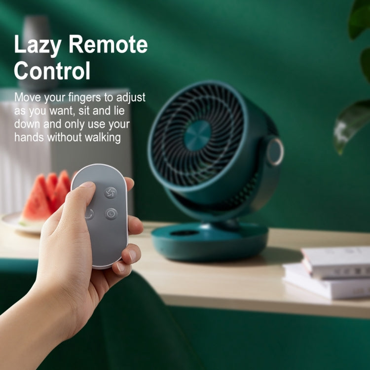 WT-F44 Adjustable Desktop LED Smart Digital Display Air Circulation Electric Fan, 3 Speed Control (Green)