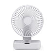 D606Y Portable Desktop Oscillating Small Fan (White) - Electric Fans by PMC TechLife | Online Shopping South Africa | PMC TechLife | Buy Now Pay Later Mobicred