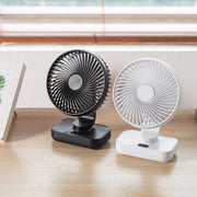 D606Y Portable Desktop Oscillating Small Fan (White)