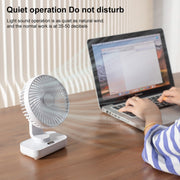 D606Y Portable Desktop Oscillating Small Fan (Black)
