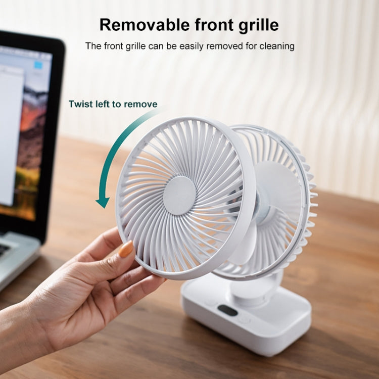 D606Y Portable Desktop Oscillating Small Fan (White)
