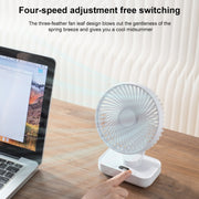 D606Y Portable Desktop Oscillating Small Fan (Black)