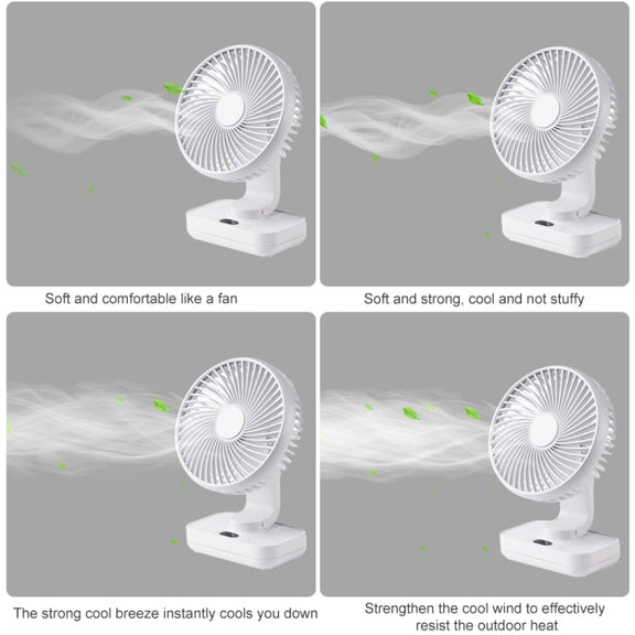 D606Y Portable Desktop Oscillating Small Fan (Black)