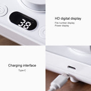 D606Y Portable Desktop Oscillating Small Fan (White)