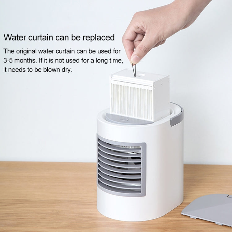 WT-F11 380ml Portable Elliptical Water-cooled Fan (Blue)