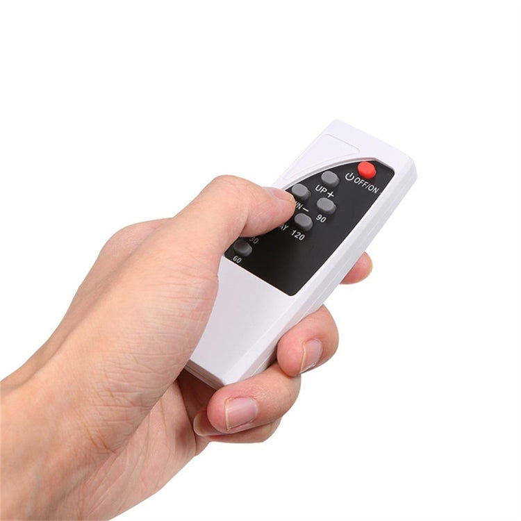 16 inch Household Mute Shaking Head Remote Control Desk Electric Leafless Fan (Silver)