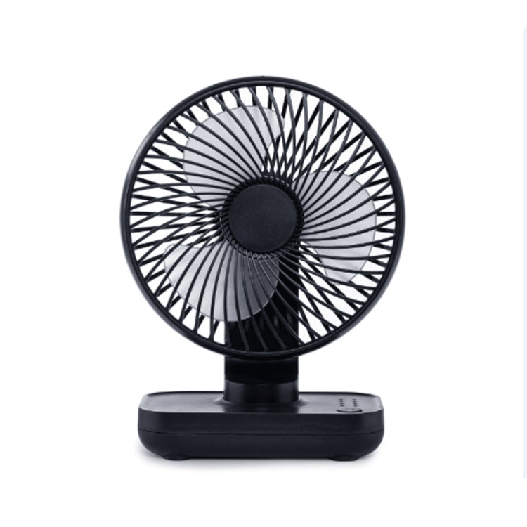 D606 4W USB Rechargeable Portable Four-speed Adjustable Desktop Fan(Black)